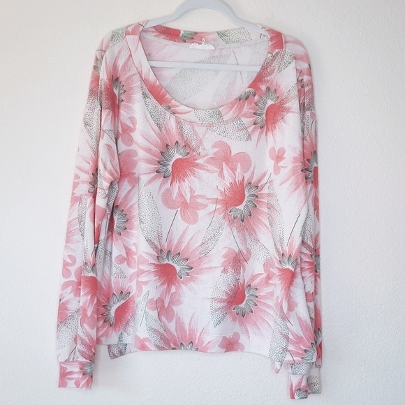 Anthropologie Floreat Floral Brushed Fleece Sweatshirt S - Picture 4 of 8